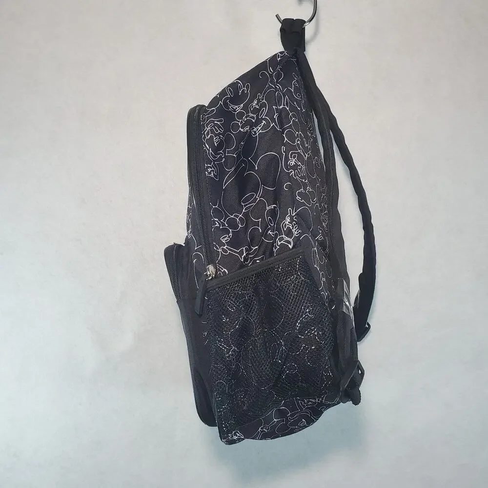 DISNEY MICKEY MOUSE Sketch All Over Print Black Backpack